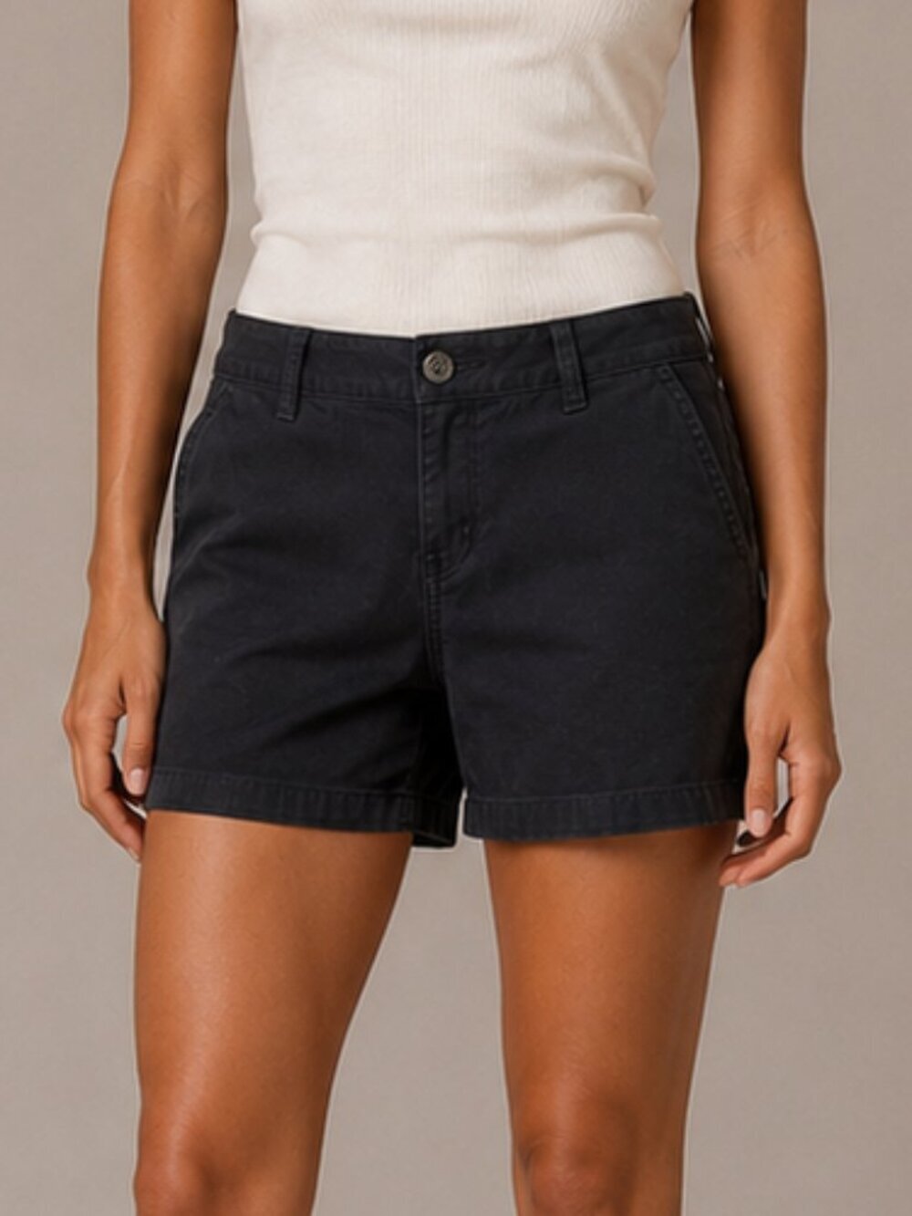 a.n.a Bermuda Shorts Women’s Size 4 Navy Chino Walking Shorts